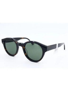 New Prodesign Denmark Cut 3 S 5532 Round Tortoise Sunglasses Green Lenses 48mm